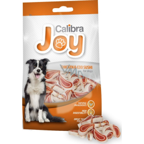Calibra Joy Kuracie mäso & treska Sushi doplnkové krmivo pre psov 80 g