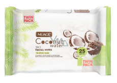 Nuage Skin Coconut Water vlhčené odličovacie obrúsky 25 kusov