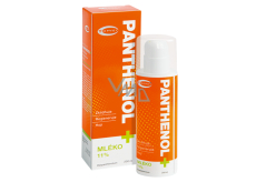 Topvet Panthenol + Mlieko 11% regeneruje spálenú, podráždenú a popraskanú pokožku 200 ml