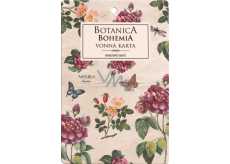 Bohemia Gifts Botanica Aromatická vonná karta Šípek a ruže 10,5 x 16 cm