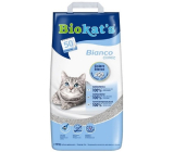 Biokats Bianco Classic Stelivo pre mačky silne hrudkujúce podstielka bielej farby 10 kg