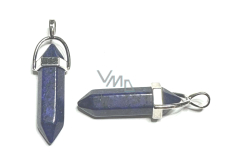 Lapis Lazuli kyvadlo šesťuholník prívesok prírodný kameň 41 x 13 mm, kameň harmónie