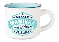 Hrnček na espresso Albi - Moja matka má zlaté srdce 45 ml