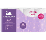 Harmony Soft Flora parfumovaný toaletný papier 3 vrstvy 8 kusov