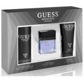 Guess Seductive Homme toaletná voda pre mužov 100 ml + sprchový gél 200 ml + dezodorant sprej 226 ml, darčeková sada