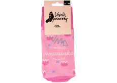 Albi Happy Socks Najlepšia mama na svete, univerzálna veľkosť 1 pár