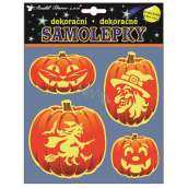 Samolepky Halloween svietiace v tme tekvice 23 x 18 cm