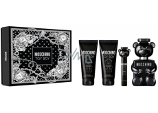 Moschino Toy Boy parfumovaná voda 100 ml + balzam po holení 100 ml + sprchový gél 100 ml + cestovný sprej 10 ml, darčeková sada pre mužov