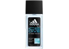 Adidas Ice Dive parfumovaný deodorant sklo pre mužov 75 ml