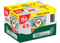 Jar Platinum Plus All in One Kapsule do umývačky riadu Lemon box 6 x 19 kusov