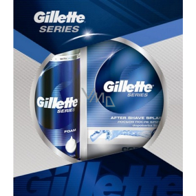 Gillette Series Sensitive pena na holenie 250 ml + Cool Wave voda po holení 100 ml, kozmetická sada pre mužov