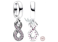 Prívesok zo striebra 925 Sparkling Infinity Charm - Nekonečno, prívesok na náramok symbol