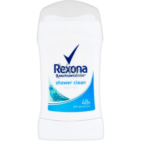 Rexona Shower Clean antiperspirant dezodorant stick pre ženy 40 ml
