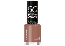 Rimmel London 60 Seconds Super Shine Nail Polish lak na nechty 101 Taupe Throwback 8 ml