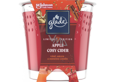 Sviečka Glade Apple Cosy Cider s vôňou jablčného vína v skle, doba horenia až 38 hodín 129 g