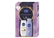 Nivea Smooth Moment Shea Butter sprchový gél 250 ml + Nivea Smooth Sensation telové mlieko 250 ml, kozmetická sada pre ženy