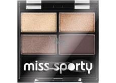 Miss Sporty Studio Colour Quattro očné tiene 403 Smoky Brown Eyes 3,2 g