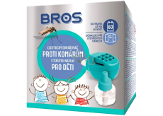 Bros Elektrický odparovač proti komárom + tekutá náplň pre deti 40 ml