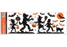 Okenné fólie bez lepidla s glitrami Halloween 59 x 21 cm č.4