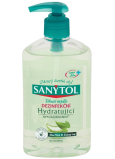 SANYTOL Zelený čaj & Aloe Vera dezinfekčný hydratujúce mydlo na ruky 250 ml s dávkovačom