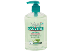 SANYTOL Zelený čaj & Aloe Vera dezinfekčný hydratujúce mydlo na ruky 250 ml s dávkovačom