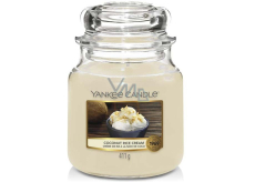 Yankee Candle Coconut Rice Cream - Krém s kokosovou ryžou vonná sviečka Classic stredné sklo 411 g