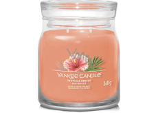 Yankee Candle Tropical Breeze - Vonná sviečka Tropical Breeze Signature medium glass 2 knôty 368 g