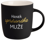 Albi Zamatový hrnček - Hrnček správneho muža čierny 330 ml