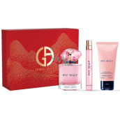 Giorgio Armani My Way Nectar parfémovaná voda 90 ml + tělové mléko 50 ml + parfémovaná voda 10 ml miniatura, dárková sada pro ženy