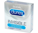 Durex Invisible Extra Thin Extra Sensitive kondómy extra tenké, extra citlivé nominálna šírka: 54 mm 3 kusy