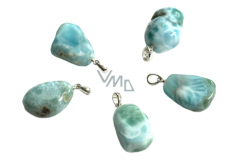 Larimar Troml prívesok, prírodný kameň cca 2,6 cm, pokoj, mier, vyrovnanosť