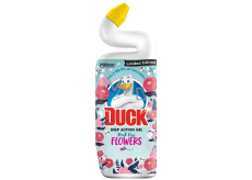 Duck Deep Action Gel First Kiss Flowers Tekutý čistiaci prostriedok na toalety 750 ml