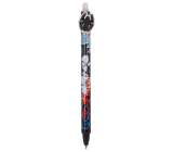 Colorino Pogumované pero Spiderman čierny pavúk, modrá náplň 0,5 mm