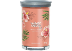 Yankee Candle Tropical Breeze - Vonná sviečka Tropical Breeze Signature Tumbler veľké sklo 2 knôty 567 g