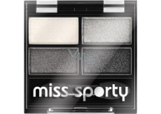 Miss Sporty Studio Colour Quattro očné tiene 404 Real Smoky/Smoky Black 3,2 g