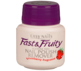 Easy Nails Fast & Fruity odlakovač na nechty s hubkou Jahoda 50 ml