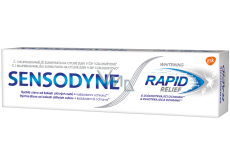 Sensodyne Rapid Whitening Zubná pasta Rapid relief s fluoridom jemne bieli citlivé zuby 75 ml