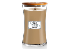 WoodWick Gilded Sands - Zlaté piesky vonná sviečka s dreveným knôtom a viečkom sklo veľká 609 g