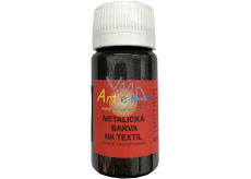 Art e Miss Metalická farba na textil 14 čierna 40 g