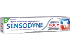 Sensodyne Sensitivity & Gum Whitening bieliaca zubná pasta na ochranu zubov a ďasien jemne bieli citlivé zuby 75 ml