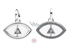 Charm Sterlingové stříbro 925 Mini medailon Amulet proti uhranutí symbol