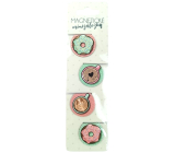 Albi Magnetické mini skladačky Donuts, priemer 3 cm 4 kusy