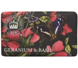English Soap Geranium & Basil prírodné parfumované toaletné mydlo s bambuckým maslom 240 g