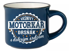 Hrnček na espresso Albi - vášnivý motorkár s dobrým srdcom