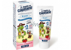 Pasta Del Capitano Baby Strawberry zubná pasta pre deti od 3 rokov 75 ml