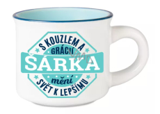 Albi Espresso šálka Šárka - Meníme svet k lepšiemu so šarmom a pôvabom 45 ml