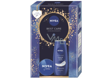 Nivea Best Care Creme Care ošetrujúci sprchový gél 250 ml + Nivea Creme krém pre základnú starostlivosť 75 ml, kozmetická sada