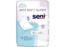 Seni Soft Super hygienické absorpčné podložky 4 kvapky, 90 x 60 cm 5 kusov