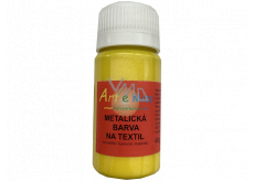 Art e Miss Metalická farba na textil 62 Yellow 40 g