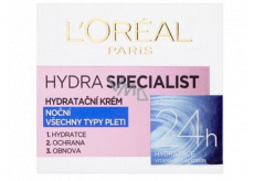 Loreal Paris Hydra Specialist nočný hydratačný krém pre všetky typy pleti 50 ml